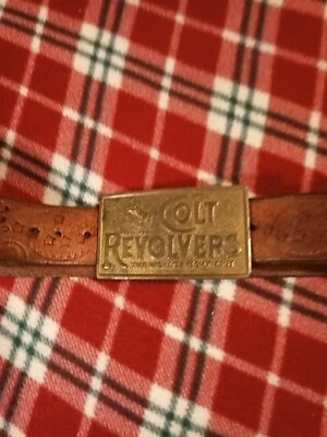 Vintage Colt Revolvers Belt Buckle &Belt - Image 1 of 4