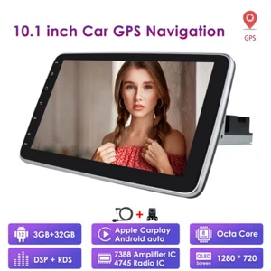 Carplay+ Android 12 8-Core 3+32GB Autoradio GPS Navi Android auto DSP RDS 4G LTE - Picture 1 of 12