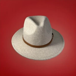 Neu mit Etikett Altar'd State Hut breiter flacher Krempe gebändert - Farbe beige mit Lederband - Bild 1 von 7
