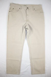 L.L. Bean Jeans Men's 38x30 Double L Classic Fit 100% Cotton 220626 Beige Wash - Picture 1 of 9
