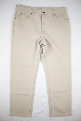 L.L. Bean Jeans Men's 38x30 Double L Classic Fit 100% Cotton 220626 Beige Wash - Image 1 of 4