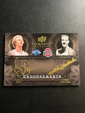 2011-12 Exquisite Basketball Dual Auto Larry Bird John Havlicek /20 Celtics HOF
