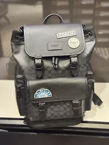 NWT Limited Coach MEN's Sprint Backpack In Signature Canvas With Patches CY818 - Picture 1 of 15