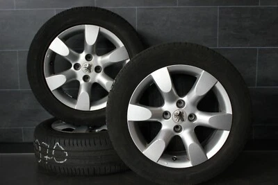 Original Peugeot 307 Alufelgen Firestone Sommerräder 205 55 r16 91V - Bild 1 von 4