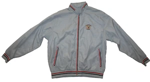 Shriner Nylon Satin Jacket Windbreaker Hooded Sz XXL Gray Malaikah Temple Centen - Picture 1 of 13