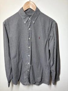 Polo Ralph Lauren Men’s Custom Fit Checkered Shirt M Blue - Picture 1 of 8
