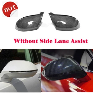 Tapa de cubiertas de espejo retrovisor de carbono real apta para AUDI A7 S7 RS7 11-17 sin asistencia de carril lateral - Imagen 1 de 9