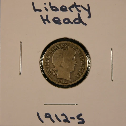 1912-S Liberty Head (Barber) Silver Dime, PRICE REDUCED! Cover