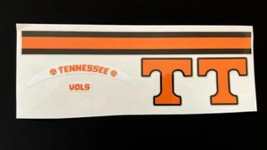 Tennessee Volunteers - Black & Orange "Dark Mode" Mini Football Helmet Decal Set - Picture 1 of 1