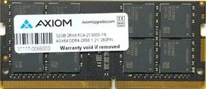 AXIOM 32GB 2Rx8 DDR4-2666 1.2V PC4-21300S-19 SDRAM LAPTOP - Picture 1 of 1