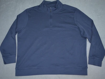 Tommy Bahama Martinique 1/2 Zip Sweater Pullover Sweatshirt Navy 3XL PimaCotton - Image 1 of 4