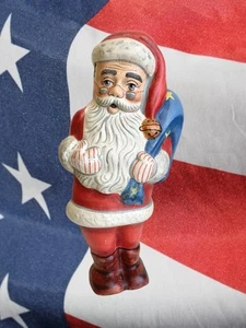 VAILLANCOURT 2000-30 STARLIGHT SANTA CLAUSE #11 STAR STRIPES VOLKSKUNST - Bild 1 von 7