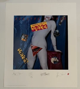 Litografía autografiada firmada bajo cubierta de los Rolling Stones - Imagen 1 de 4
