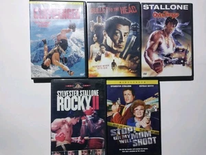 Sylvester Stallone (5) DVD Movie Lot Cliffhanger, Over The Top, Rocky 2 - Imagen 1 de 7