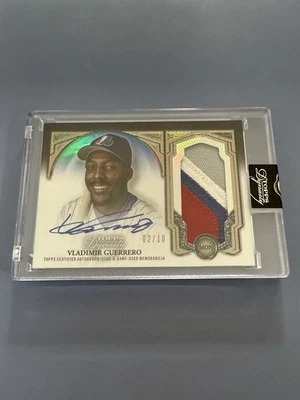 Vladimir Guerrero Patch Auto 2023 Topps Dynasty Expos Nasty Patch 2/10 Auto!!  - Image 1 of 4