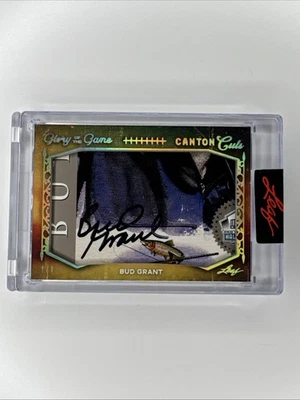 Bud Grant 2025 Leaf Glory Of The Game 1/1 Cut Signature Vikings - Image 1 of 2