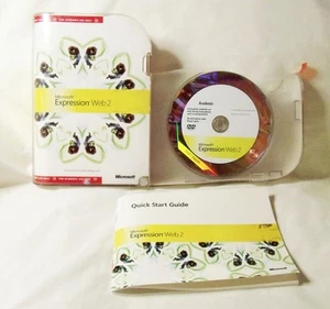 Microsoft Expression Web 2 Software 2-Disc Set akademische Nutzung mit Schlüssel - Bild 1 von 3