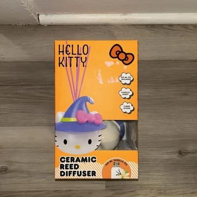 Hello Kitty Sanrio Halloween Witch Ceramic Reed Diffuser (Vanilla) NEW IN BOX - Image 1 of 3