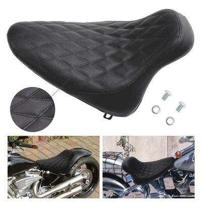 Driver Solo Seat For Harley Softail Fat Boy FXST 00-05 FLST 00-07 FLSTF 00-06 - Image 1 of 4