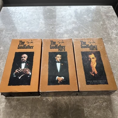 Vintage The Godfather Complete Epic Trilogy - 6 VHS Tape Set Collection Part 123 - Image 1 of 4