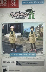 Pokemon Legends ZA trench coat and pants set code *Direct code sent message * - Picture 1 of 1
