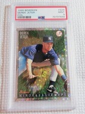 DEREK JETER 1995 BOWMAN FOIL MLB BASEBALL TRADING CARD # 229 PSA MINT 9