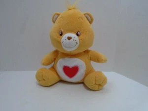 Peluche Care Bear Tenderheart 9 pulgadas Nanco 2003 animal de peluche naranja rojo sentado - Imagen 1 de 7