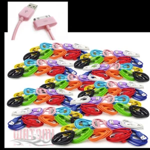 100X 3FT USB SYNC DATA POWER CHARGER CABLES IPHONE 4S 4 3GS IPOD TOUCH NANO IPAD - Picture 1 of 1