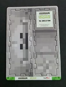 Woolworths 2025 Minecraft Cubeez #10. Skeleton - Cardboard Mailer - Picture 1 of 1