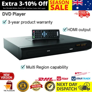 DVD Player all Region Free Multi USB CD Disc and MP3 Remote Control HD HDMI NEW - Picture 1 of 12