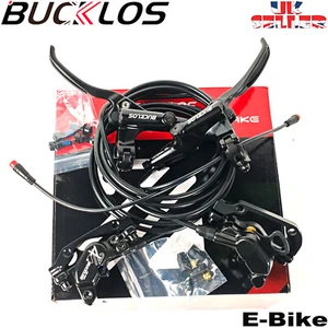 1PC BUCKLOS HD-E735 E-Bike Hydraulic Disc Brake Front/Rear 4-Pistons Power Off - Picture 1 of 10