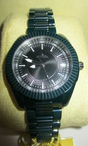 Orologio donna ceramica Invicta - 35 mm quadrante nero blu teal scuro - NECESSITA DI BATTERIA NUOVA - Foto 1 di 4
