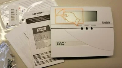 DSC LCD5501Z WHT PowerSeries Fixed Message LCD Keypad 432 632 832 & 864 Panels - Image 1 of 4