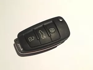 AUDI A4 B7 2004-2009 3 Pulsanti Telecomando Flip KeyHU66 ID48 433 MHZ 8EO837220 - Foto 1 di 2