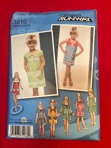 Simplicity 3510, Cut-Complete, Child's Dress, Size 3-8 - Picture 1 of 2