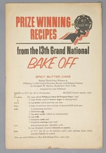 Vintage Original preisgekrönte Rezepte 13th Grand National Pillsbury Bake Off  - Bild 1 von 4