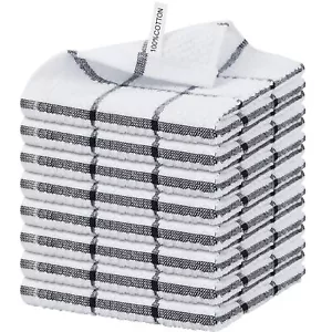 8 Pack Kitchen Dish Rags100% Cotton Dish Cloths For Washing Dishesquick Drying K - Picture 1 of 7