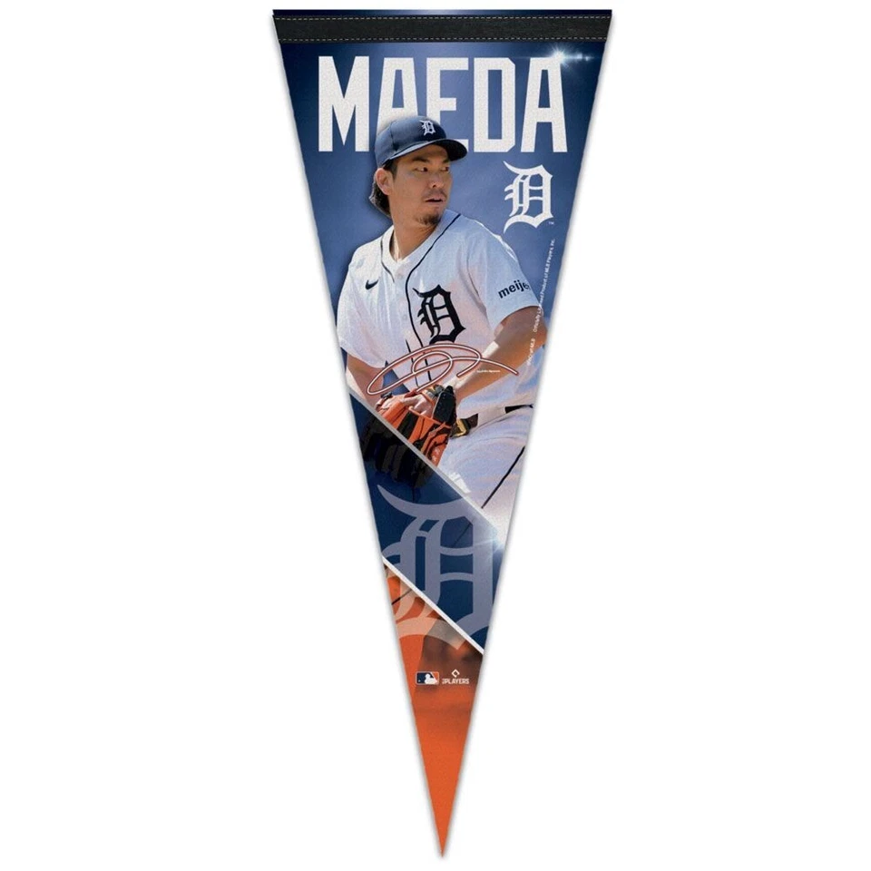 KENTA MAEDA #18 DETROIT TIGERS ROLL UP PREMIUM PENNANT 12"x30" WINCRAFT 👀 - Image 1 of 1