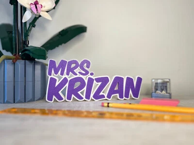 Personalized Name Plate for Desk, Shelf, Gift for Teachers, Boss,Coworker, - Image 1 of 4