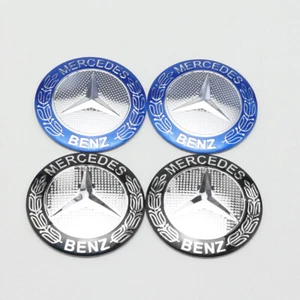 4pcs 56/65MM Radkappen Nabendeckel Felgendeckel Für Mercedes Benz Aufkleber - Bild 1 von 6