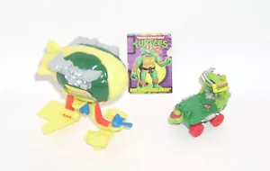 TMNT 1995 Mini Mutants Transports HIGH-FLYIN' & ROAD RAGGIN' COMBO unvollständig - Bild 1 von 2