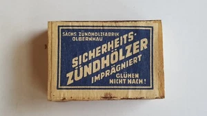 DDR Streichholzschachtel Zündholzschachtel OLBERNHAU Sicherheits-Zündhölzer - Bild 1 von 3