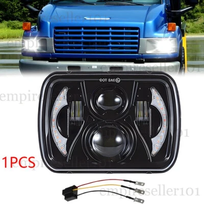 5X7" 7x6 LED Headlight Assembly DRL For Chevy C6500 C7500 Kodiak 1997-2009 Truck - Image 1 of 4