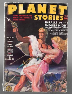 Planet Stories Vol 2 #4 Fall 1943 Fiction House Gd/VG Pulp Leigh Brackett Simak+ - Imagen 1 de 2
