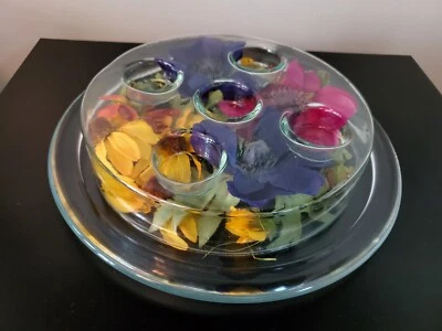 Pier One Floral Candle Holder - Image 1 of 4