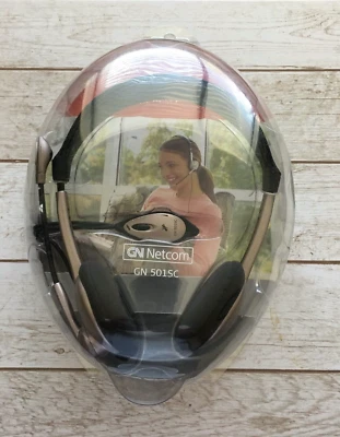 GN Netcom 501SC Over the Head Stereo PC Headset & Microphone NOT TESTED Parts - Image 1 of 2