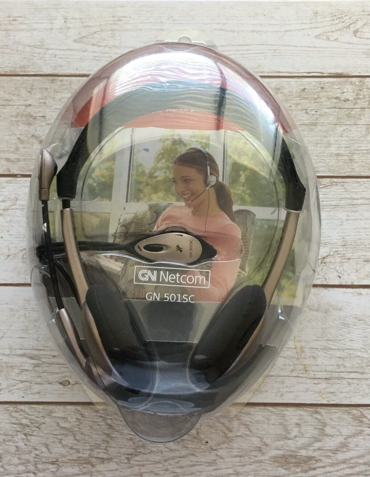 GN Netcom 501SC Over the Head Stereo PC Headset & Microphone NOT TESTED Parts - Image 1 of 2