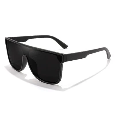 Men Women Polarized Sunglasses, Flat Top Trendy Oversized Square Shades Top - Image 1 of 4