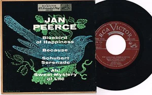 JAN PEERCE u.s. 7" E.P. ERA-196_rare orig 1954 "BLUEBIRD OF HAPPINESS" - Picture 1 of 1