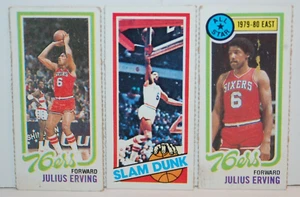 Tarjetas de baloncesto 1980 Philadelphia 76ers Julius Erving Topps - Imagen 1 de 2
